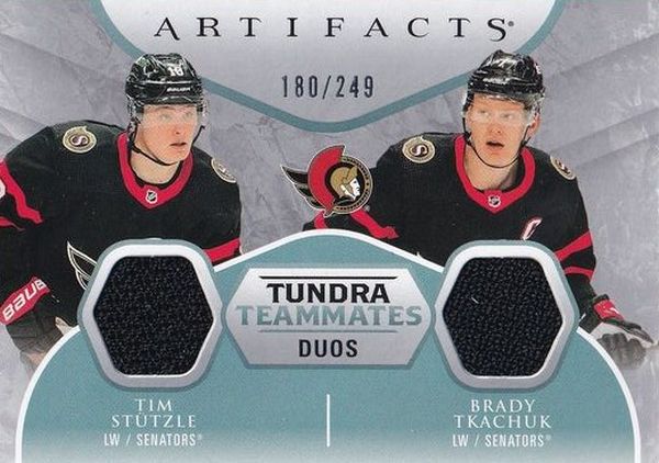 jersey karta STUTZLE/TKACHUK 23-24 Artifacts Tundra Teammates Duos /249